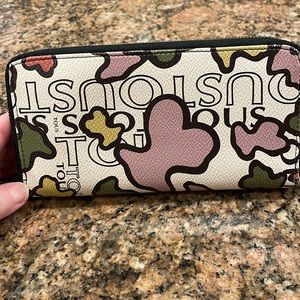 Tous Double Zip Wallet - Bears design - great colours & pattern